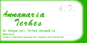 annamaria terhes business card